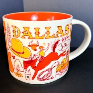 Bigger in Dallas Starbucks Been There Series Across The Golbe Collection Mug 14o